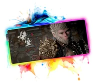 Podkładki pod mysz - Podkładka Pod Mysz Na Biurko Led Black Myth: Wukong Wzór 5 Perfectlife - miniaturka - grafika 1