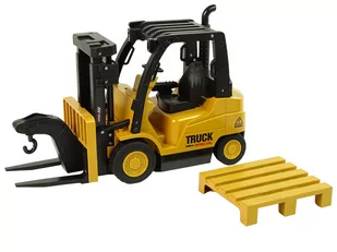 Import LEANToys Zdalnie Sterowany Wózek Widłowy Obrót 360 stopni Żółty Pilot LT-10390-0 - Zabawki zdalnie sterowane - miniaturka - grafika 1