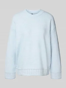 Sweter z dzianiny o kroju oversized z okrągłym dekoltem model ‘ORLY’ - Swetry damskie - miniaturka - grafika 1