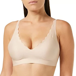 Sloggi Damski biustonosz Zero Feel Wavy bez fiszbin, Masło Peanut, XS - Biustonosze - miniaturka - grafika 1