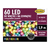 Oświetlenie świąteczne - Lampki LED 60 sztuk na baterie kolorowe BULINEX - miniaturka - grafika 1
