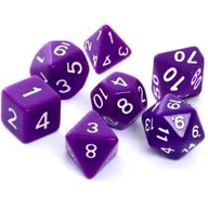Akcesoria do gier planszowych - Rebel Kości Komplet do RPG Matowe Fioletowe - miniaturka - grafika 1