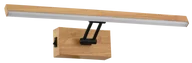 Lampy ścienne - Lester - kinkiet LED z wyłącznikiem imitacja drewna. 238301-11 - miniaturka - grafika 1