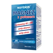 Witaminy i minerały - SANBIOS SANBIOS Magnez z potasem 60tabl. 21SANMAGPO - miniaturka - grafika 1