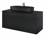 Szafki łazienkowe - Elita Glam szafka 120 1S + 1S black matt 168388 - miniaturka - grafika 1