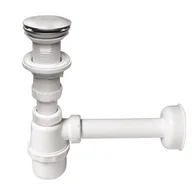 Syfony - Syfon umywalkowy butelkowy klik-klak bez przelewu - miniaturka - grafika 1