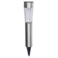 Lampy ogrodowe - Lampa solarna ogrodowa 80055 srebrna - miniaturka - grafika 1