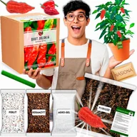 Nasiona i cebule - Papryka Naga Bhut Jolokia Zestaw do uprawy papryki XXL Nasiona papryki - miniaturka - grafika 1