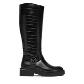 Kozaki damskie - Kozaki MEXX CEO-MI001804743W-01 Czarny - miniaturka - grafika 1