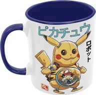 Kubki - Pokemon-Halloween Kubek Ceramiczny Prezent Tasse Mug Anime Manga Japan Animation Pokemon Pikachu Ash Charizard Arbok Charmander Meowth Squirtle, Ciemnoniebieski 330 ml - miniaturka - grafika 1