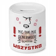 Skarbonki - Skarbonka dla Dominika na Urodziny Idealny Prezent z Nadrukiem ze Zdjęciem + Opakowanie na prezent (wzór 03) - miniaturka - grafika 1