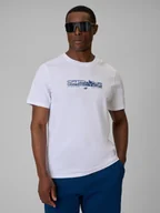 Koszulki męskie - 4F T-shirt regular z nadrukiem męski - biały M - miniaturka - grafika 1