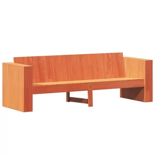 Sofa ogrodowa, 3-osobowa, woskowy brąz, 189x60x62 cm, sosna Lumarko! - Sofy ogrodowe - miniaturka - grafika 3