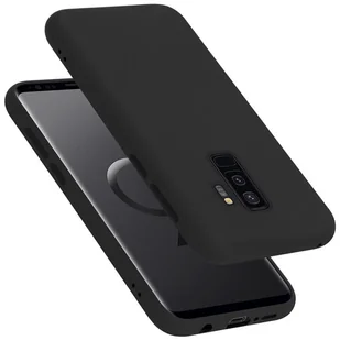 Pokrowiec Do Samsung Galaxy S9 PLUS Etui w LIQUID CZARNY TPU Silikon Case Cover Obudowa Ochronny Cadorabo - Etui i futerały do telefonów - miniaturka - grafika 1