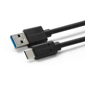 Kable USB - Kabel USB MicroConnect USB-A - USB-C 0.5 m Czarny (USB3.2CA05) - miniaturka - grafika 1