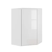 Meble kuchenne - Rimini Szafka Wisząca Wysoka Narożna Prawa Gnwu-H92 Biały Połysk - miniaturka - grafika 1