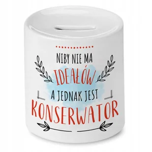 Skarbonka Dla Konserwatora na Urodziny na Prezent z Nadrukiem ze Zdjęciem + Opakowanie na prezent (wzór 02) - Skarbonki - miniaturka - grafika 1