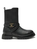 Buty dla chłopców - Tommy Hilfiger Botki T3A5-33574-1351 M Czarny - miniaturka - grafika 1