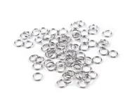 Półfabrykaty do biżuterii - OGNIWKO PODWÓJNE NIKIEL 8MM 30SZT - miniaturka - grafika 1