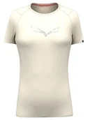 Koszulki i topy damskie - Salewa Koszulka "Pure" w kolorze kremowym - miniaturka - grafika 1