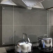 Akcesoria i części AGD - vidaXL Panel ochronny do kuchni, przezroczysty, 90x60 cm, szkło - miniaturka - grafika 1