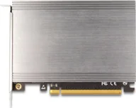 Kontrolery - Kontroler Delock Delock PCI Express x16 Karte zu 4 x intern NVMe M.2 Key M mit Kühlkörper - Bifurcation LxB: 145 x 111 mm - miniaturka - grafika 1