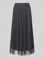 Spódnice - Spódnica midi o kroju regular fit z siateczki model ‘LAVINA’ - miniaturka - grafika 1