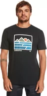 Koszulki męskie - t-shirt męski QUIKSILVER LANDSCAPE LINES TEE Anthracite - KVJ0 - miniaturka - grafika 1