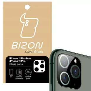 Bizon Szkło na aparat Bizon Glass Lens dla iPhone 11 Pro Max / 11 Pro, 2 sztuki 5903896181226 - Szkła hartowane na telefon - miniaturka - grafika 1