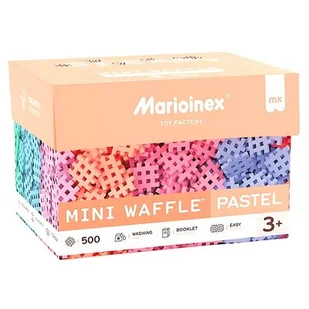 Marioinex Mini Waffle Pastel 500 elementów - Klocki - miniaturka - grafika 1