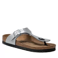 Klapki i japonki damskie - Birkenstock Japonki Gizeh Bs 0043853 Silver - miniaturka - grafika 1