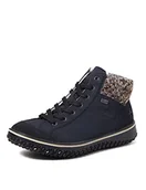 Botki damskie - Rieker Damskie botki Z4243, niebieski - Pacyfik Terra 14-40 EU - miniaturka - grafika 1