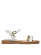Buty dla dziewczynek - Tommy Hilfiger Sandały Sandal T4A2-33944-1281 S Biały - miniaturka - grafika 1