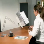 Systemy ekspozycyjne i znaki informacyjne - Ramię przegubowe z zaciskiem do blatu TARIFOLD /580101/ - miniaturka - grafika 1