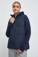 Kamizelki damskie - Jack Wolfskin bezrękawnik damski kolor granatowy przejściowy - miniaturka - grafika 1