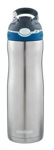 CONTIGO Butelka na wodę Contigo Ashland Chill 590 ml Srebrna 5846-uniw - Shakery i bidony sportowe - miniaturka - grafika 1