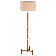 Lampy stojące - Lampa podłogowa stojąca Supra brązowo-beżowa 1xE27x15W wym: 155 x 45 x 45 cm metal Alfa - miniaturka - grafika 1