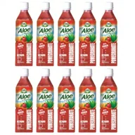 Soki i napoje niegazowane - Pure Plus Napój z aloesem - Granat Zestaw 10 x 500 ml - miniaturka - grafika 1