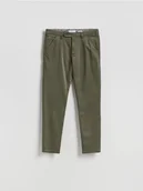 Spodnie męskie - Reserved - Spodnie chino slim - jasny zielony - miniaturka - grafika 1