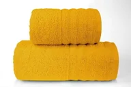 Ręczniki - Ręcznik, minimalistyczny ręcznik kąpielowy, 100% bawełna, Alexa 50x90cm żółty - miniaturka - grafika 1