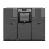 Meble kuchenne - Vicco Blok kuchenny R-Line, Antracyt wysoki połysk/antracyt, 180 cm bez blatu roboczego - miniaturka - grafika 1