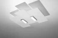 Oprawy, klosze i abażury - Sollux Lighting Plafon FABIANO TANGERINE - miniaturka - grafika 1