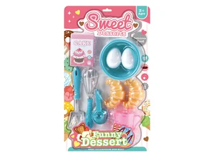 ZESTAW KUCHENNY AKCESORIA SWEET DESSERTS ZABAWKA - Zabawy w naśladowanie dorosłych - miniaturka - grafika 1