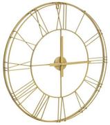 Zegary - Duży metalowy zegar ścienny złoty retro loft 70cm - miniaturka - grafika 1