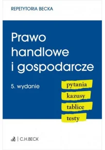 Prawo handlowe i gospodarcze Pytania Kazusy Tablice Testy - Prawo - miniaturka - grafika 1