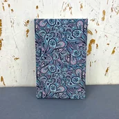 Notesy i bloczki - Notes notatnik A5 Soft Touch paisley turkus - miniaturka - grafika 1