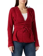Swetry damskie - Mamatayoe Damski sweter kardigan Miruxa, Rojo, XL Krótki - miniaturka - grafika 1