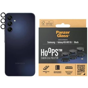 PanzerGlass Hoops Camera Sam A15 / A15 5G czarny/black 1224 camera lens protector hoop optic rings - Pozostałe akcesoria do telefonów - miniaturka - grafika 1