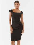 Sukienki - Rinascimento Sukienka koktajlowa CFC0115251003 Czarny Slim Fit - miniaturka - grafika 1