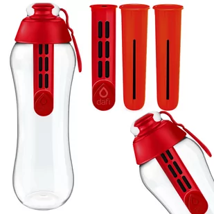 Dafi Butelka Filtrująca Bd700Red 0,7 L Czerwony + 2× Wkład Filtrujący Wessper Aquacap Red 1 Szt. - Butelki filtrujące - miniaturka - grafika 1